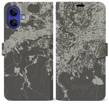 【相馬（青森県）】地図柄iPhoneケース（手帳タイプ）