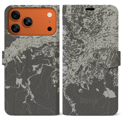 【相馬（青森県）】地図柄iPhoneケース（手帳タイプ）