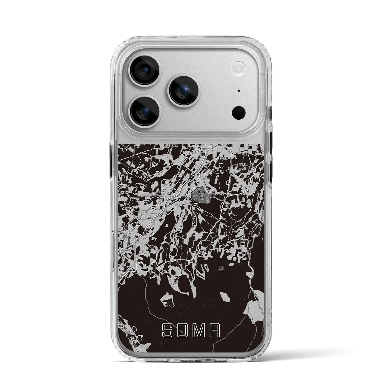 【相馬（青森県）】地図柄iPhoneケース（MagSafeタイプ）