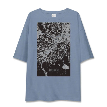 【相馬（青森県）（青森県）】地図柄ビッグシルエットTシャツ