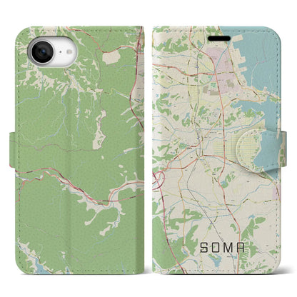 【相馬（福島県）】地図柄iPhoneケース（手帳タイプ）