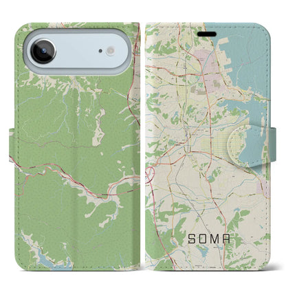 【相馬（福島県）】地図柄iPhoneケース（手帳タイプ）