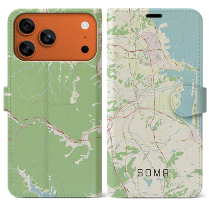 【相馬（福島県）】地図柄iPhoneケース（手帳タイプ）