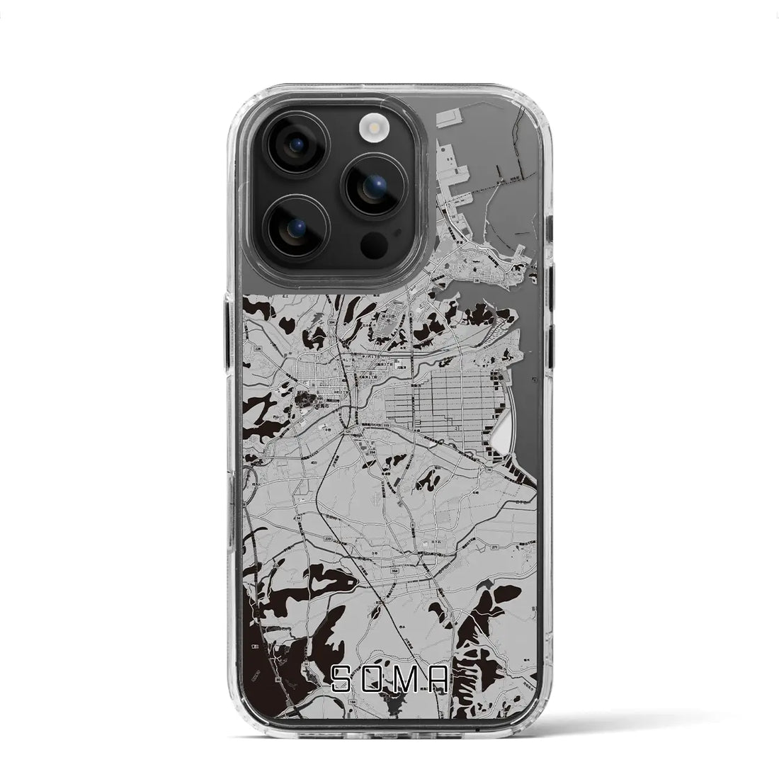 【相馬（福島県）】地図柄iPhoneケース（MagSafeタイプ）