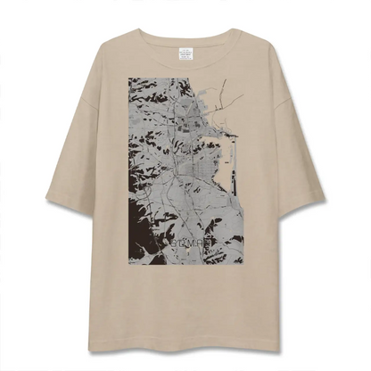【相馬（福島県）】地図柄ビッグシルエットTシャツ