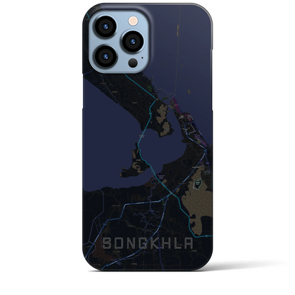 【ソンクラー（タイ）】地図柄iPhoneケース（バックカバータイプ）