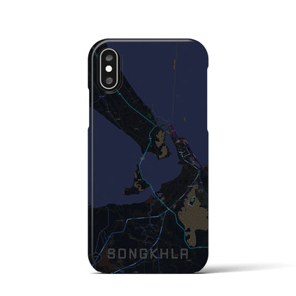 【ソンクラー（タイ）】地図柄iPhoneケース（バックカバータイプ）