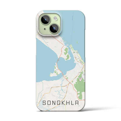 【ソンクラー（タイ）】地図柄iPhoneケース（バックカバータイプ）