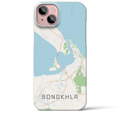 【ソンクラー（タイ）】地図柄iPhoneケース（バックカバータイプ）