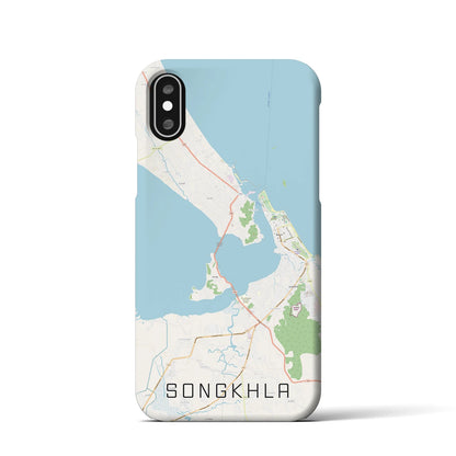 【ソンクラー（タイ）】地図柄iPhoneケース（バックカバータイプ）