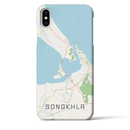 【ソンクラー（タイ）】地図柄iPhoneケース（バックカバータイプ）