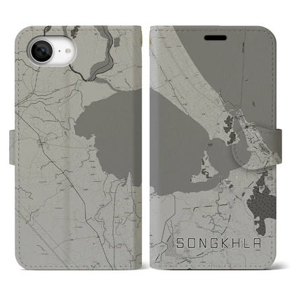 【ソンクラー（タイ）】地図柄iPhoneケース（手帳タイプ）