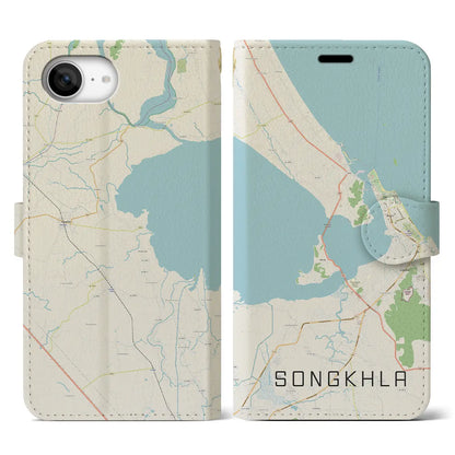 【ソンクラー（タイ）】地図柄iPhoneケース（手帳タイプ）