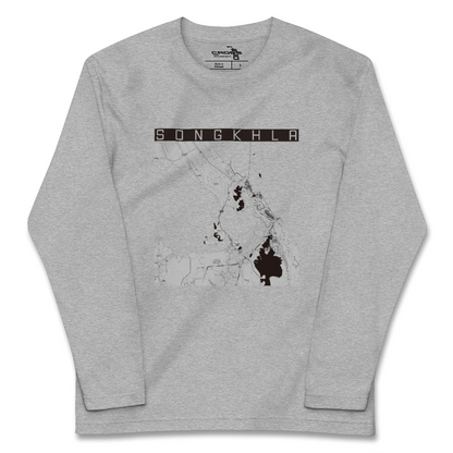 【ソンクラー（タイ）】地図柄ロングスリーブTシャツ