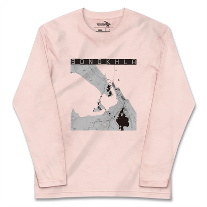 【ソンクラー（タイ）】地図柄ロングスリーブTシャツ