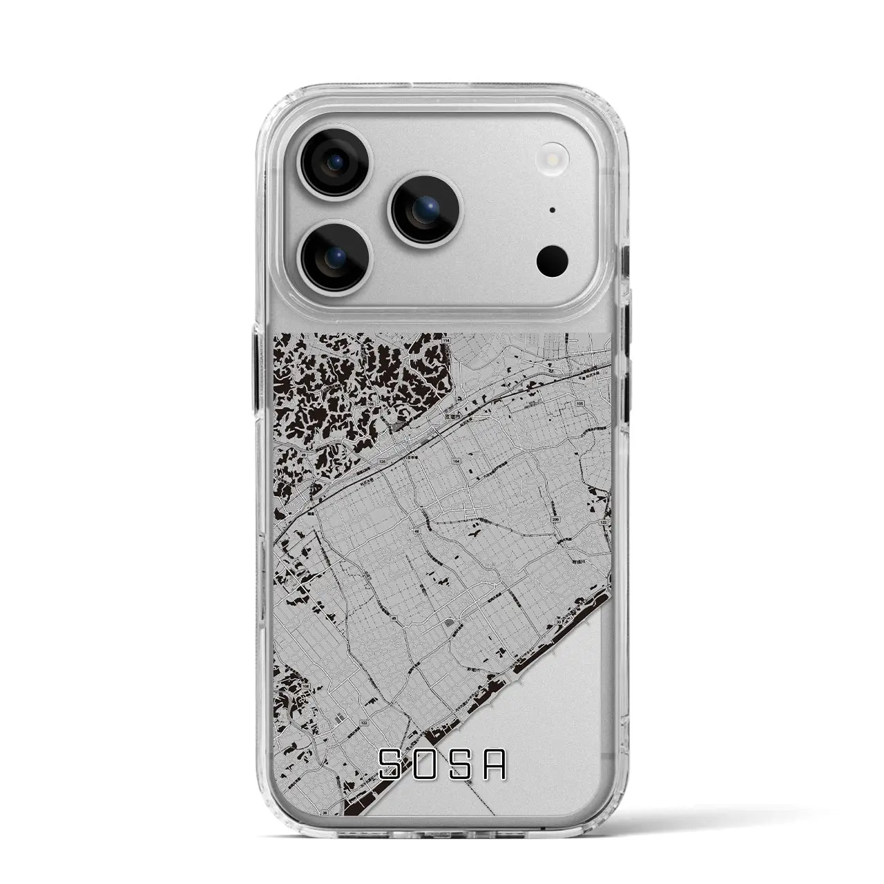 【匝瑳（千葉県）】地図柄iPhoneケース（MagSafeタイプ）