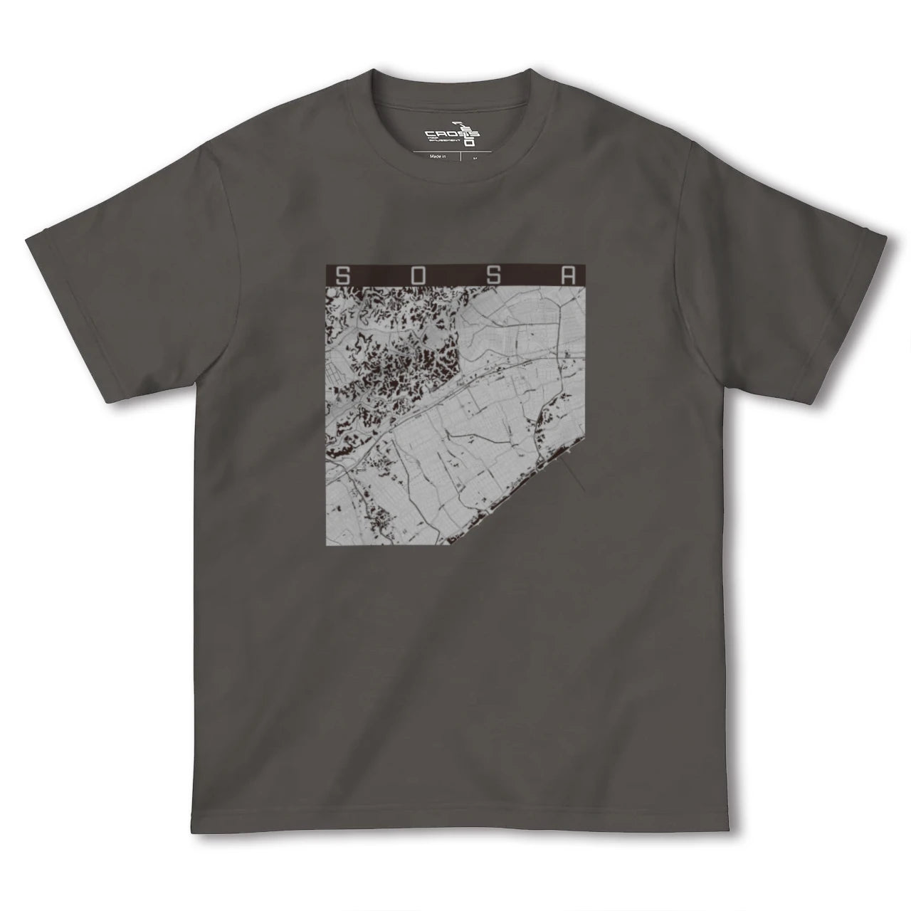 【匝瑳（千葉県）】地図柄ヘビーウェイトTシャツ