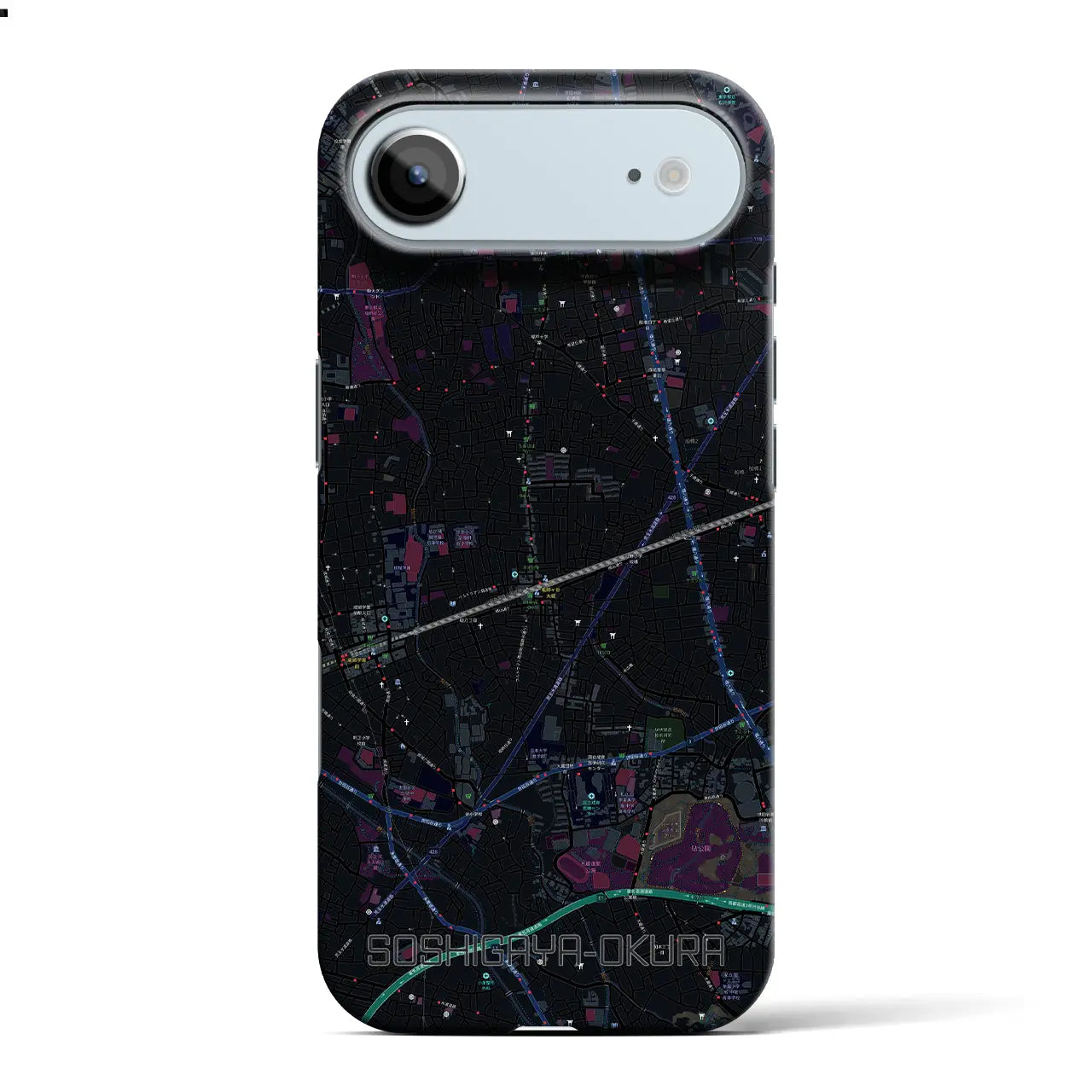 【祖師ヶ谷大蔵（東京都）】地図柄iPhoneケース（バックカバータイプ）