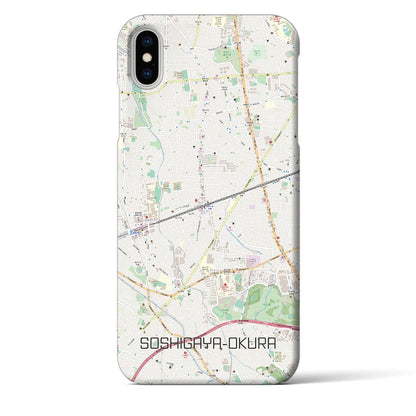 【祖師ヶ谷大蔵（東京都）】地図柄iPhoneケース（バックカバータイプ）