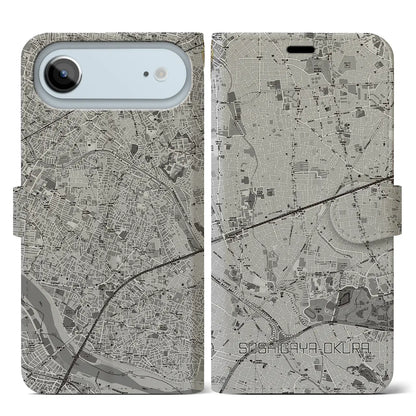 【祖師ヶ谷大蔵（東京都）】地図柄iPhoneケース（手帳タイプ）