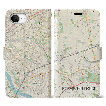 【祖師ヶ谷大蔵（東京都）】地図柄iPhoneケース（手帳タイプ）