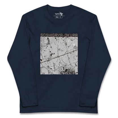 【祖師ヶ谷大蔵（東京都）】地図柄ロングスリーブTシャツ