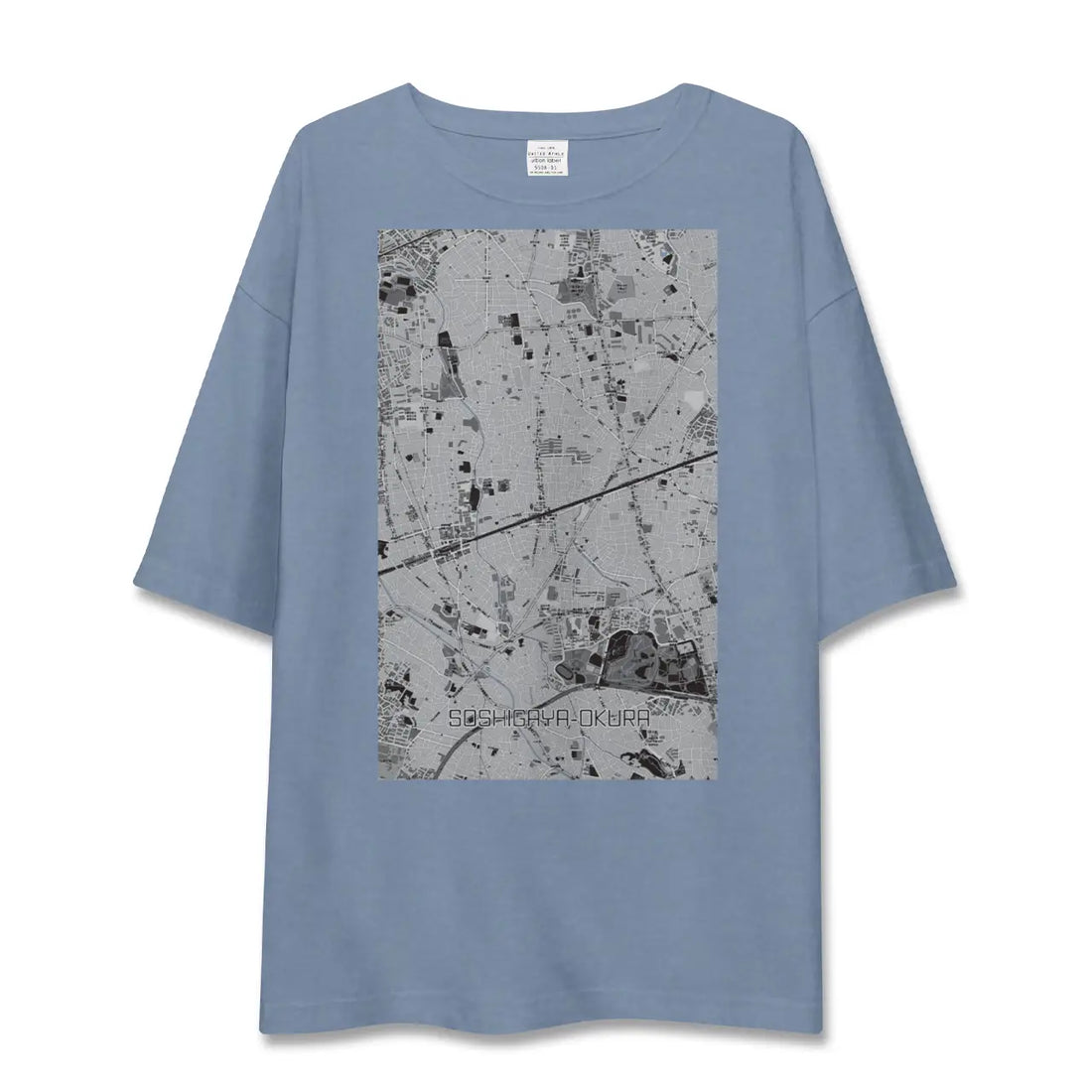 【祖師ヶ谷大蔵(東京都)】地図柄ビッグシルエットTシャツ