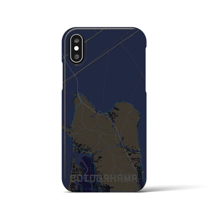 【外ヶ浜（青森県）】地図柄iPhoneケース（バックカバータイプ）