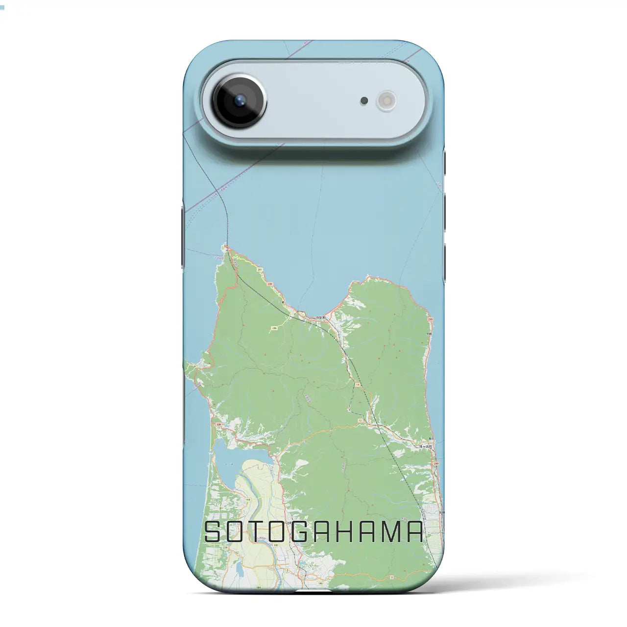 【外ヶ浜（青森県）】地図柄iPhoneケース（バックカバータイプ）