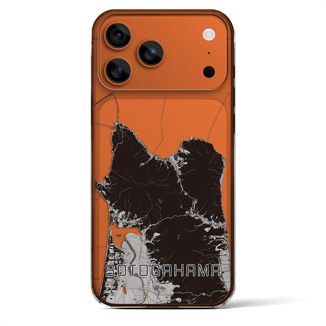 【外ヶ浜（青森県）】地図柄iPhoneケース（クリアタイプ）