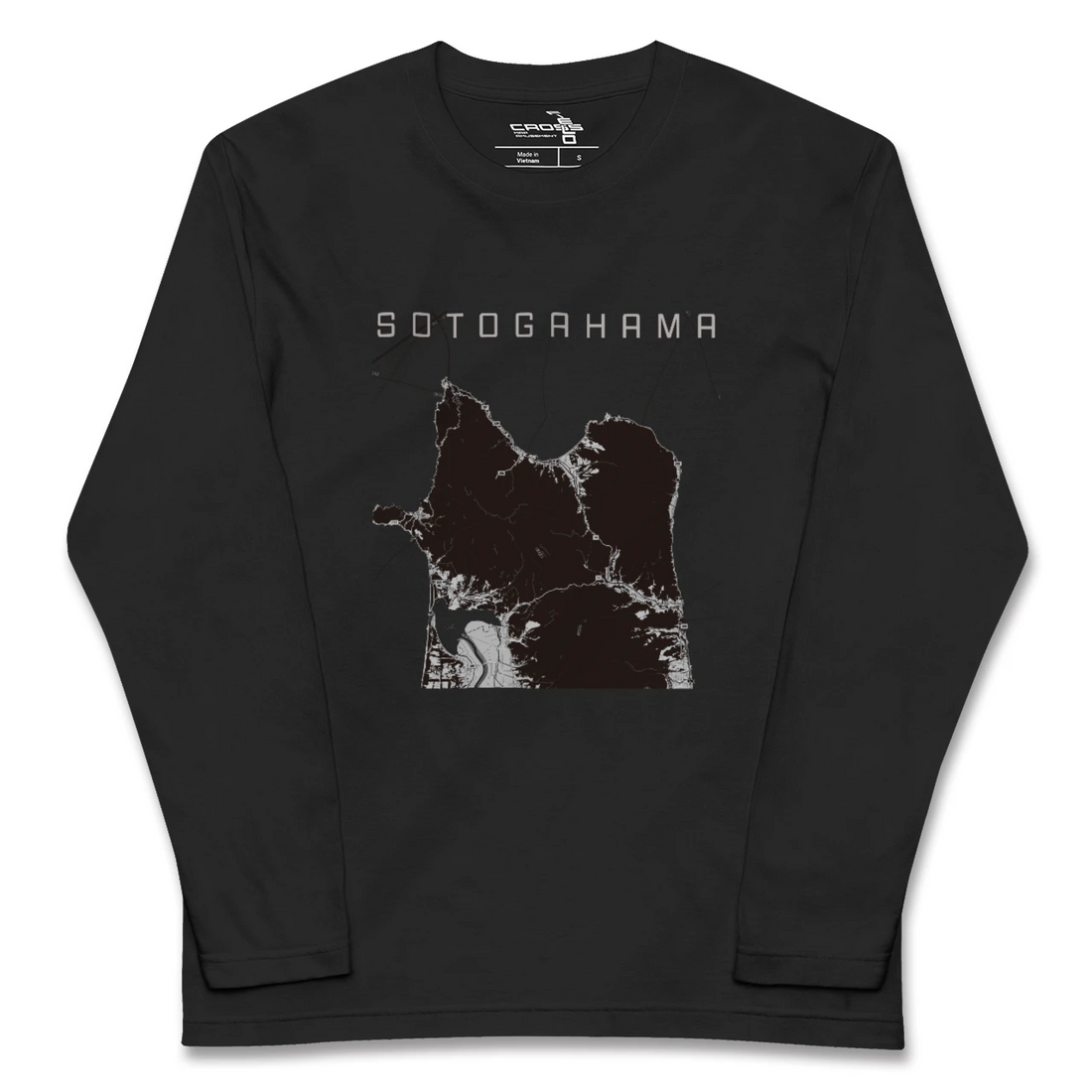 【外ヶ浜（青森県）】地図柄ロングスリーブTシャツ