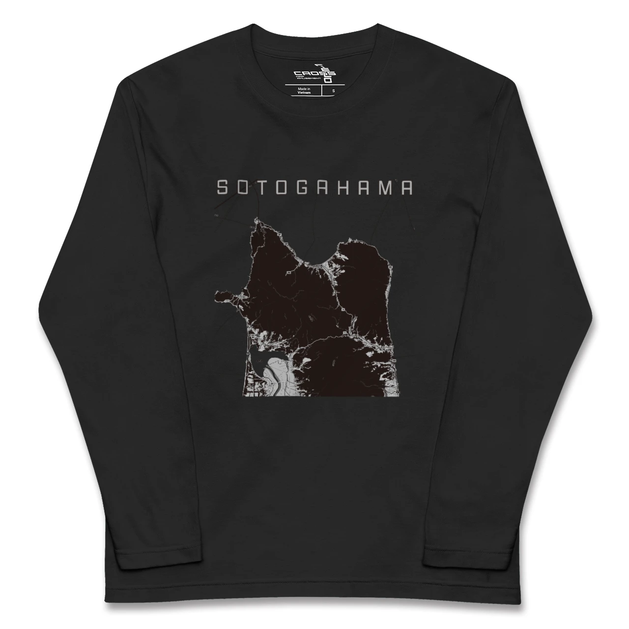 【外ヶ浜（青森県）】地図柄ロングスリーブTシャツ