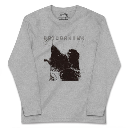 【外ヶ浜（青森県）】地図柄ロングスリーブTシャツ
