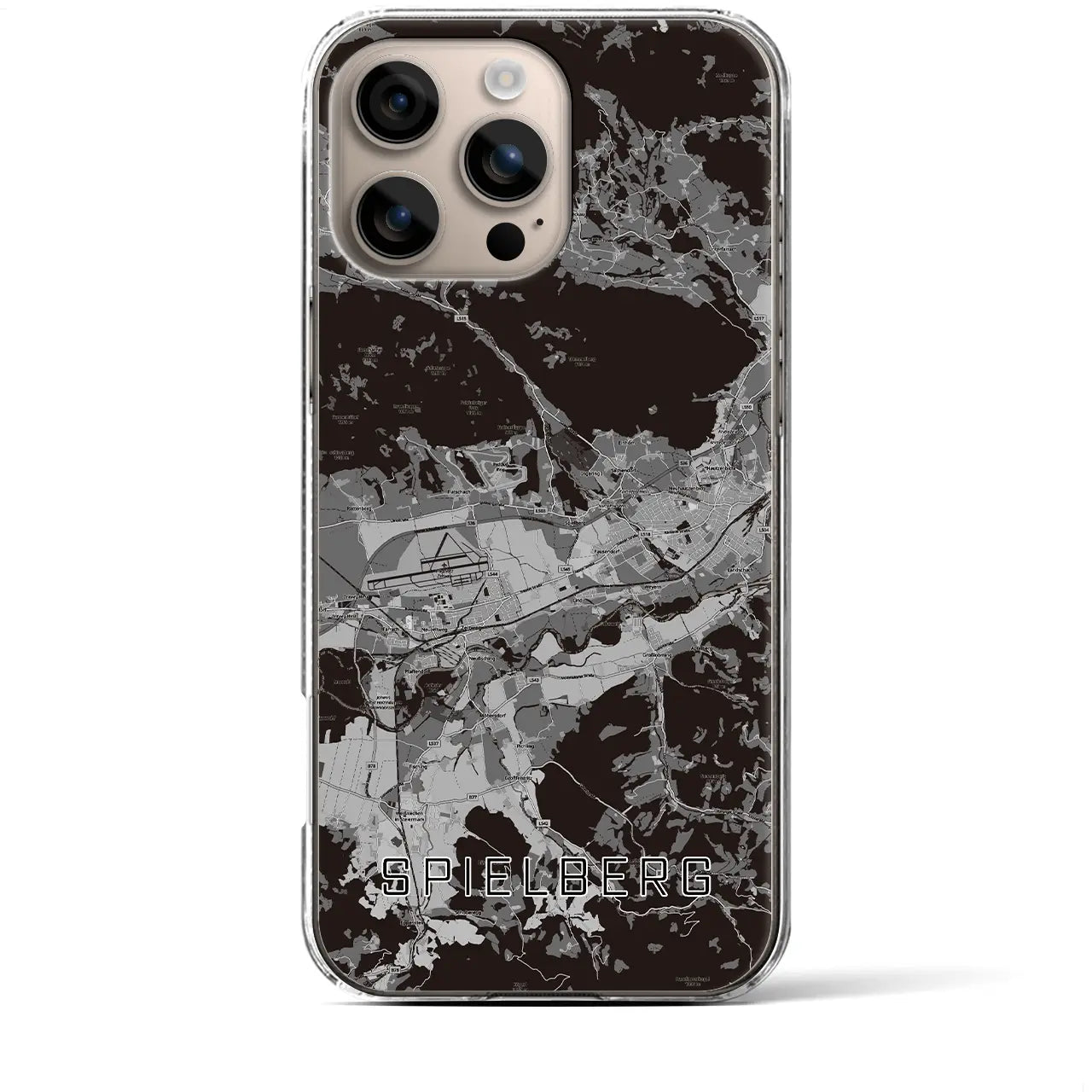 【シュピールベルク（オーストリア）】地図柄iPhoneケース（クリアタイプ）
