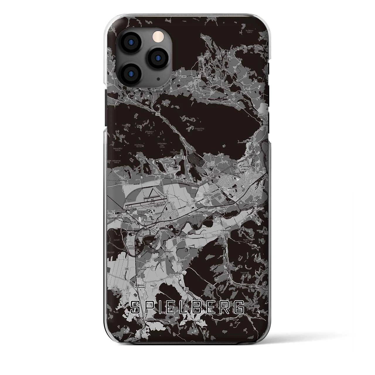 【シュピールベルク（オーストリア）】地図柄iPhoneケース（クリアタイプ）