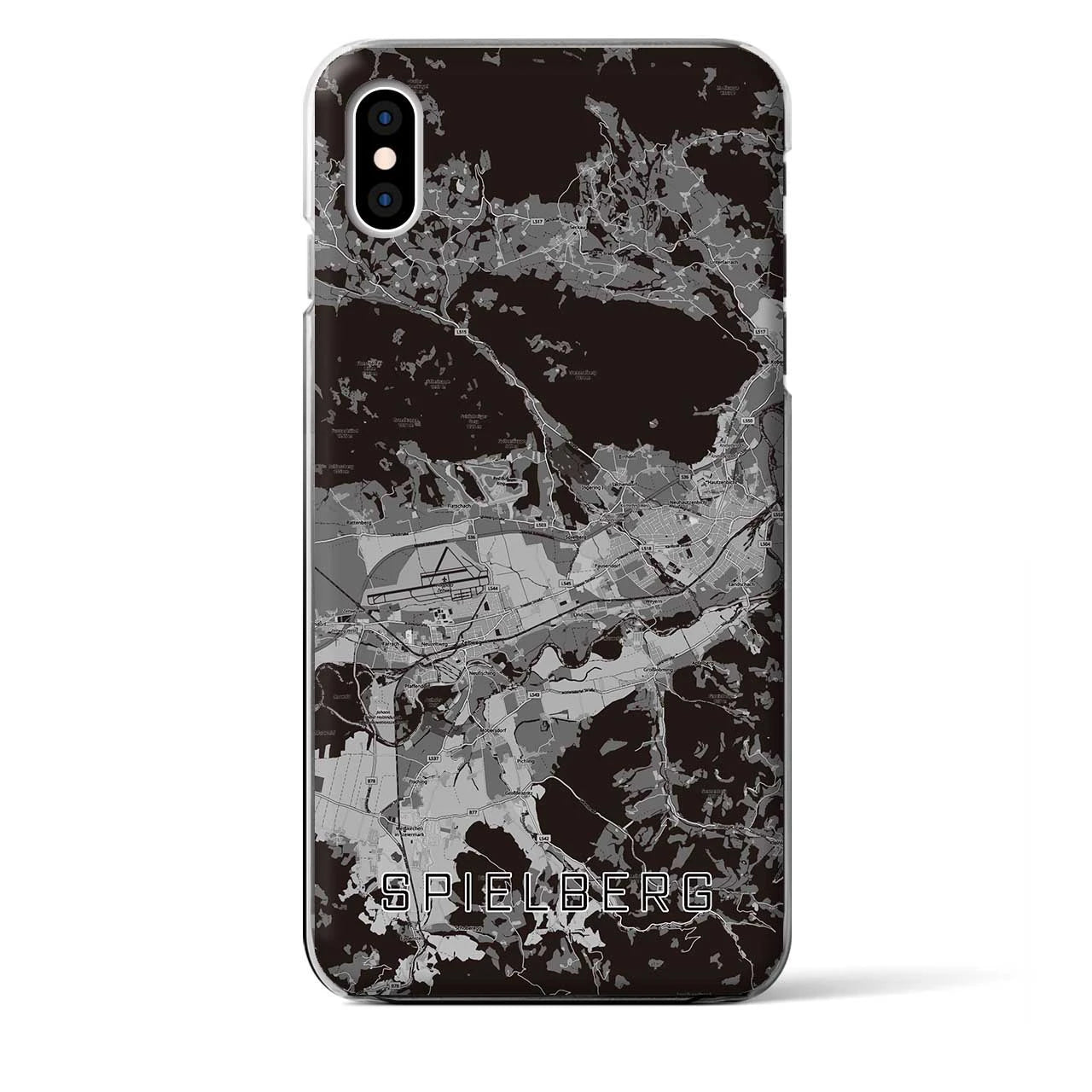 【シュピールベルク（オーストリア）】地図柄iPhoneケース（クリアタイプ）