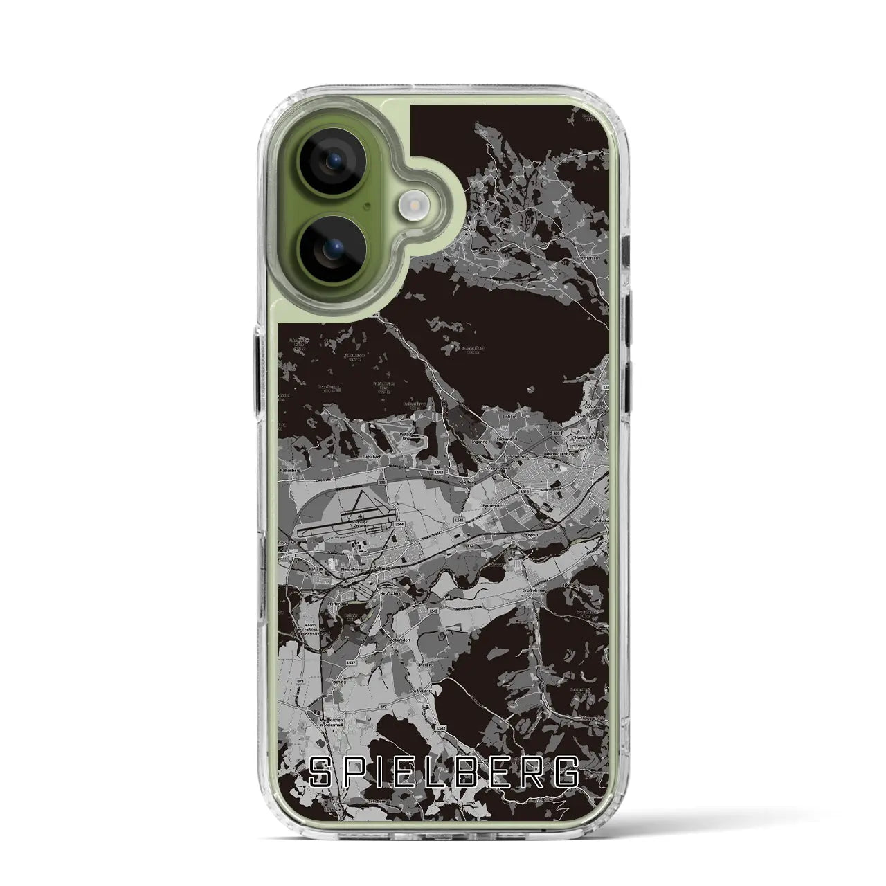 【シュピールベルク（オーストリア）】地図柄iPhoneケース（MagSafeタイプ）