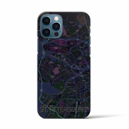 【サンクトペテルブルク（ロシア）】地図柄iPhoneケース（バックカバータイプ）
