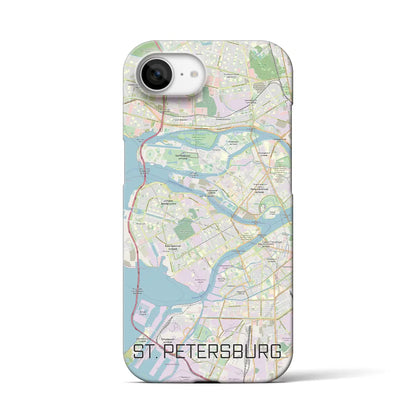 【サンクトペテルブルク（ロシア）】地図柄iPhoneケース（バックカバータイプ）