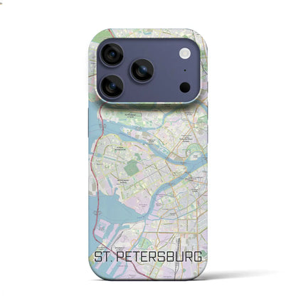 【サンクトペテルブルク（ロシア）】地図柄iPhoneケース（バックカバータイプ）
