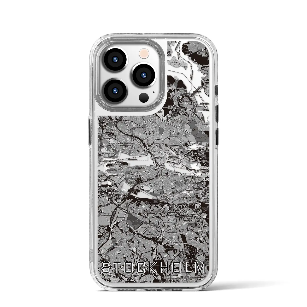 【ストックホルム（スウェーデン）】地図柄iPhoneケース（MagSafeタイプ）