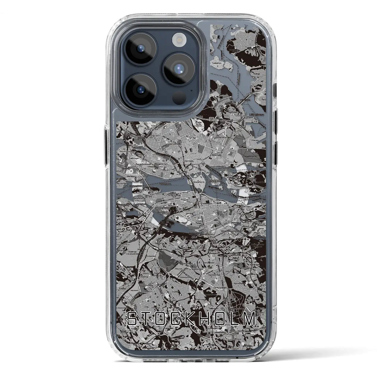 【ストックホルム（スウェーデン）】地図柄iPhoneケース（MagSafeタイプ）