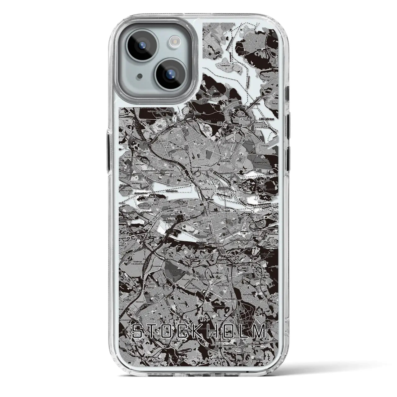 【ストックホルム（スウェーデン）】地図柄iPhoneケース（MagSafeタイプ）