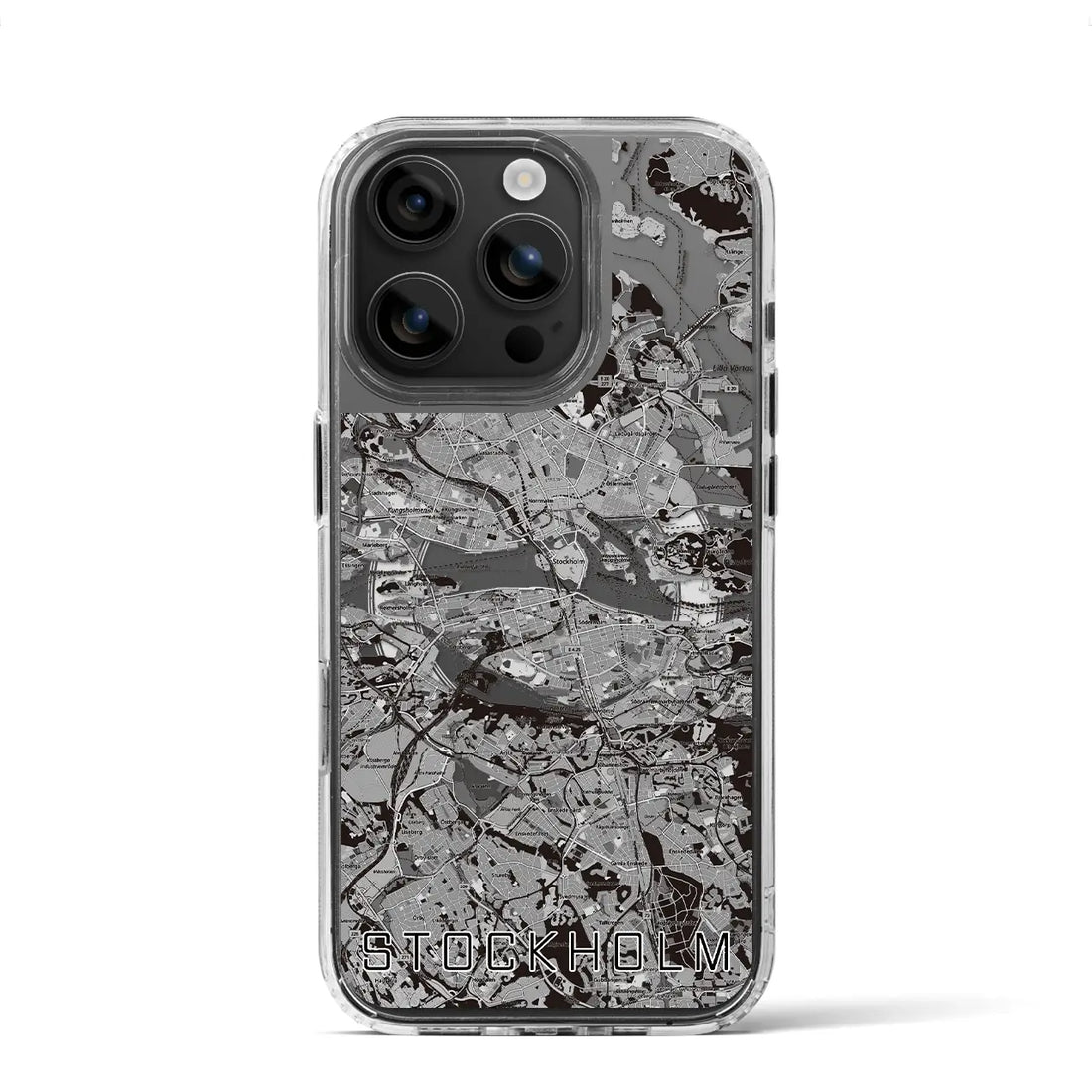【ストックホルム（スウェーデン）】地図柄iPhoneケース（MagSafeタイプ）