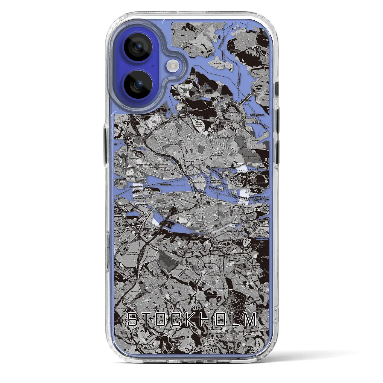 【ストックホルム（スウェーデン）】地図柄iPhoneケース（MagSafeタイプ）