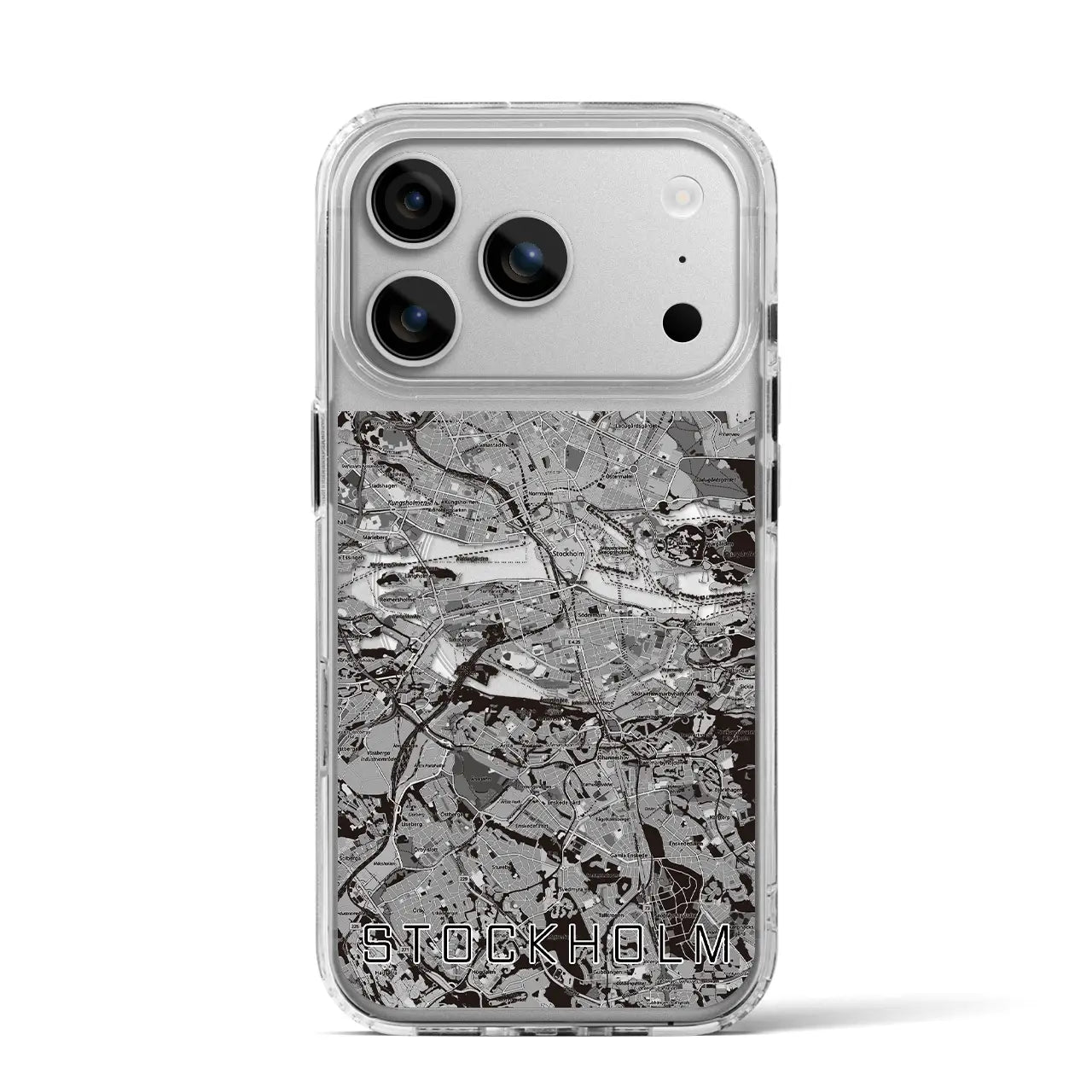 【ストックホルム（スウェーデン）】地図柄iPhoneケース（MagSafeタイプ）