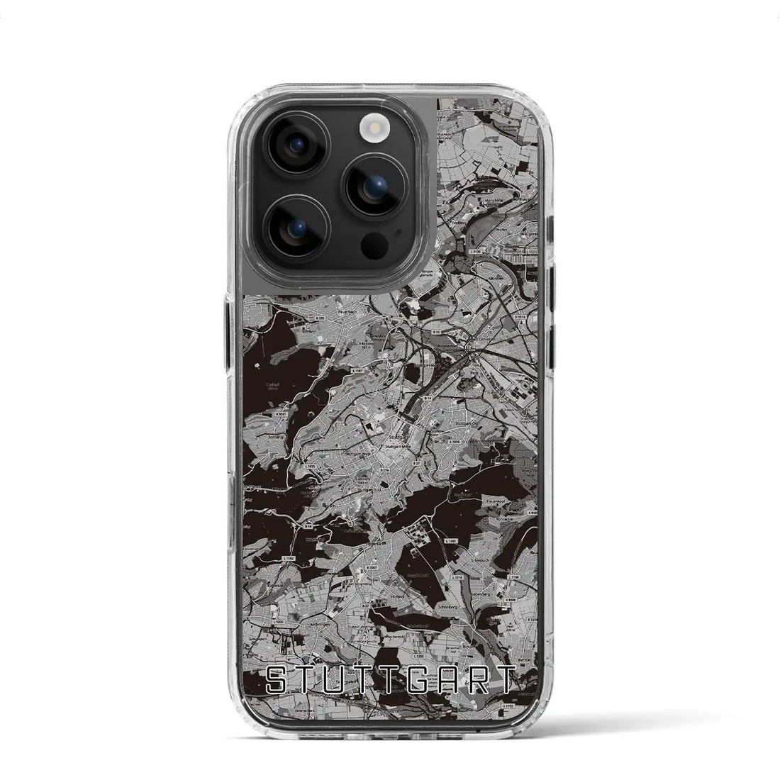 【シュトゥットガルト（ドイツ）】地図柄iPhoneケース（MagSafeタイプ）