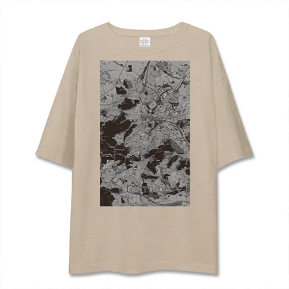 【シュトゥットガルト（ドイツ）】地図柄ビッグシルエットTシャツ