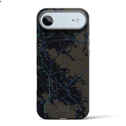 【須恵（福岡県）】地図柄iPhoneケース（バックカバータイプ）