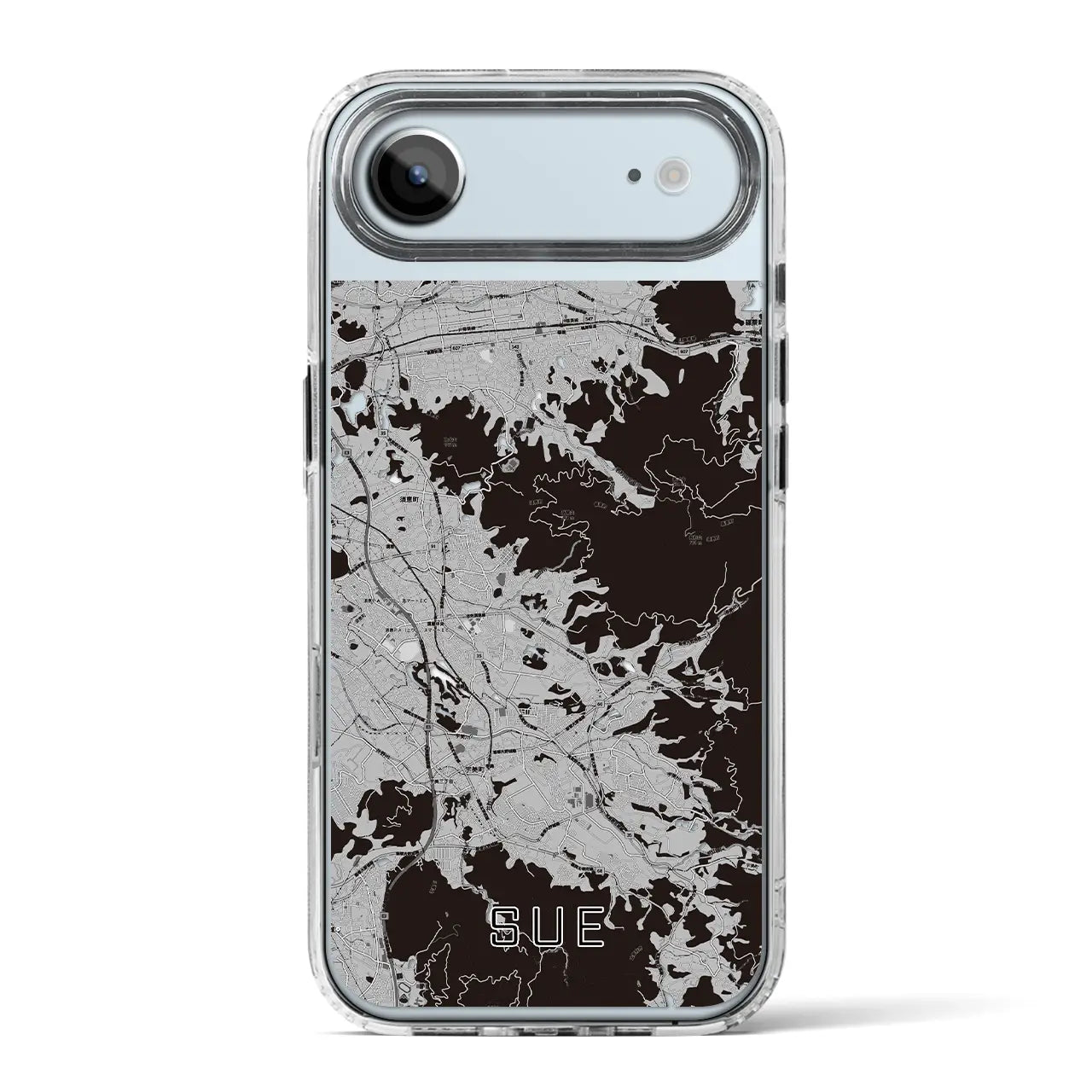 【須恵（福岡県）】地図柄iPhoneケース（MagSafeタイプ）